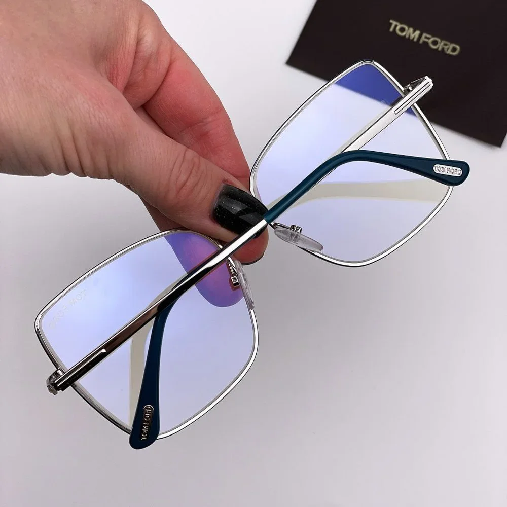 TOM FORD FT5613-B 098 Eyeglasses Dark Green Butterfly Women